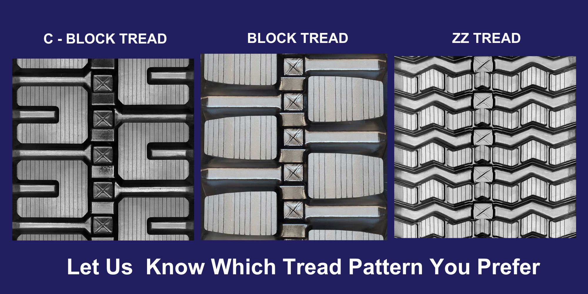 rubber track tread patterns 230x96x35 RUBBER TRACK